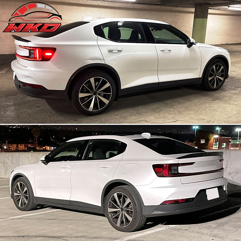 Fits 21-25 Polestar 2 X Style Duckbill Rear Trunk Lid Spoiler Wing Lip Unpainted