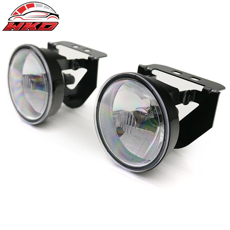 Fits 92-99 Pontiac Bonneville SE 2PCS Front Bumper Fog Lights Lamps W/Clear Lens