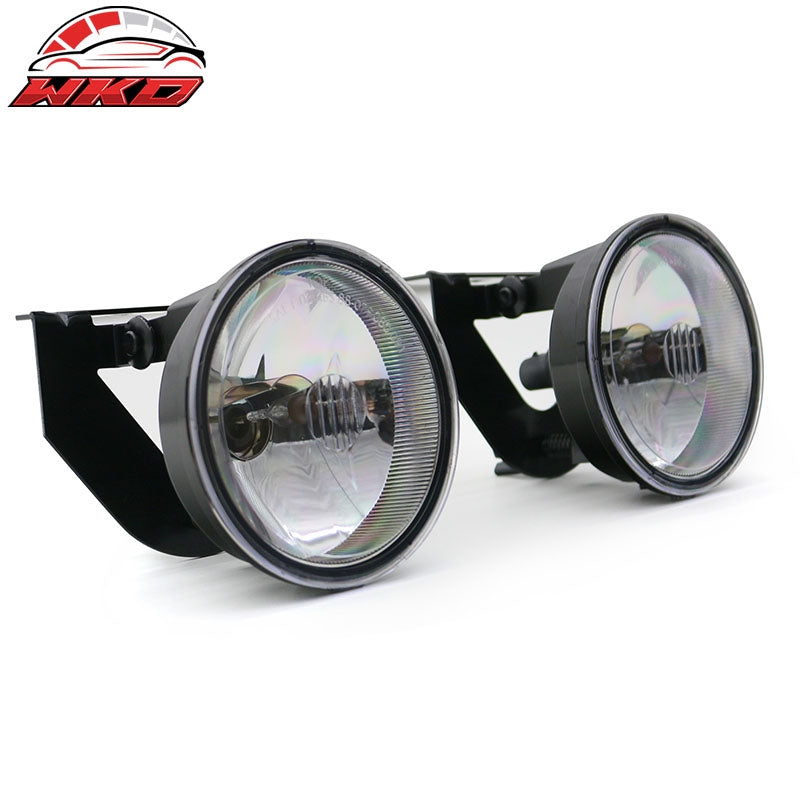 Fits 92-99 Pontiac Bonneville SE 2PCS Front Bumper Fog Lights Lamps W/Clear Lens