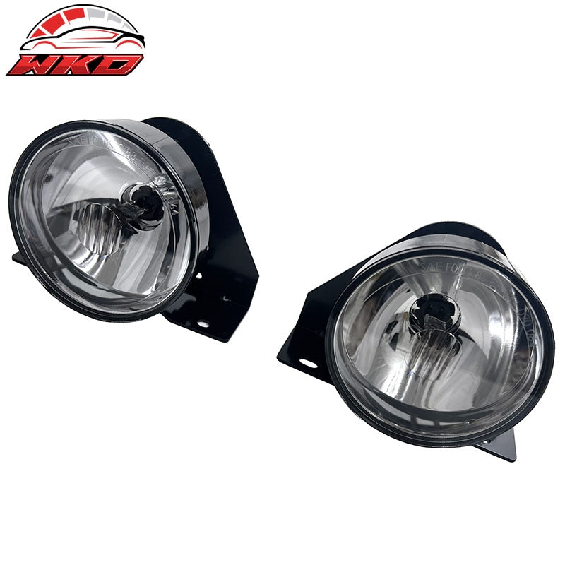 Fits 92-98 Pontiac Grand Am Front Bumper Fog Lights Lamps W/Wiring Clear Lens