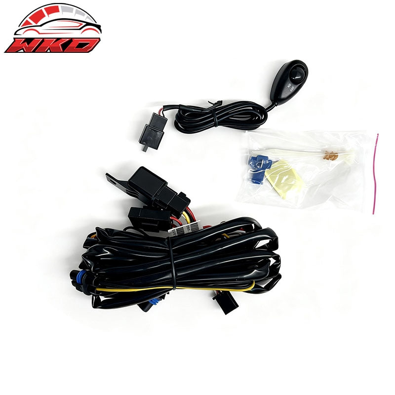 Fits 92-98 Pontiac Grand Am Front Bumper Fog Lights Lamps W/Wiring Smoke Lens