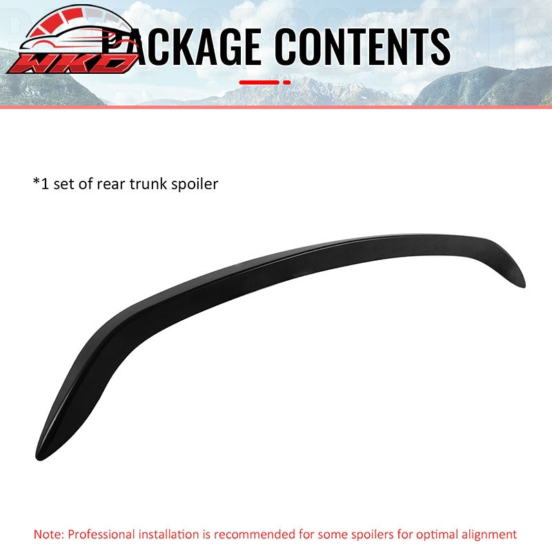 Fits 23-25 Porsche 718 Boxster Rear Trunk Lid Spoiler Wing Lip ABS Primer Black