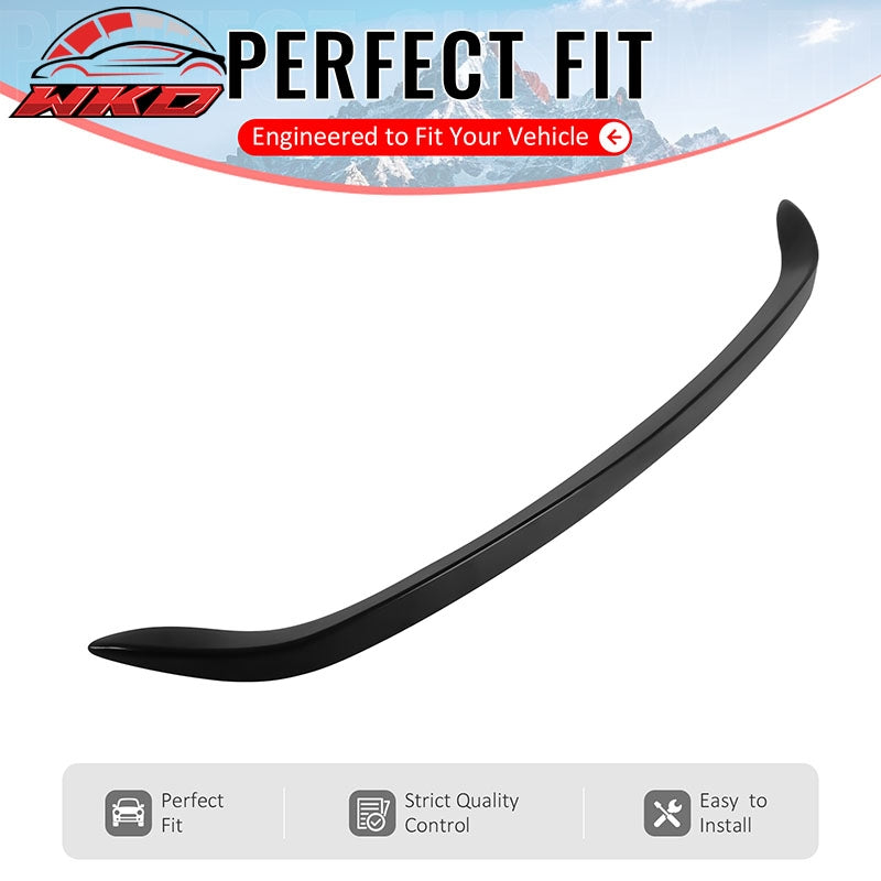 Fits 23-25 Porsche 718 Boxster Rear Trunk Lid Spoiler Wing Lip ABS Matte Black