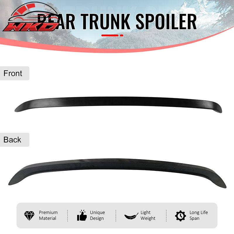 Fits 23-25 Porsche 718 Boxster Rear Trunk Lid Spoiler Wing Lip ABS Matte Black