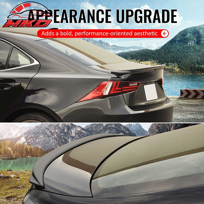 Fits 23-25 Porsche 718 Boxster Rear Trunk Lid Spoiler Wing Lip ABS Matte Black