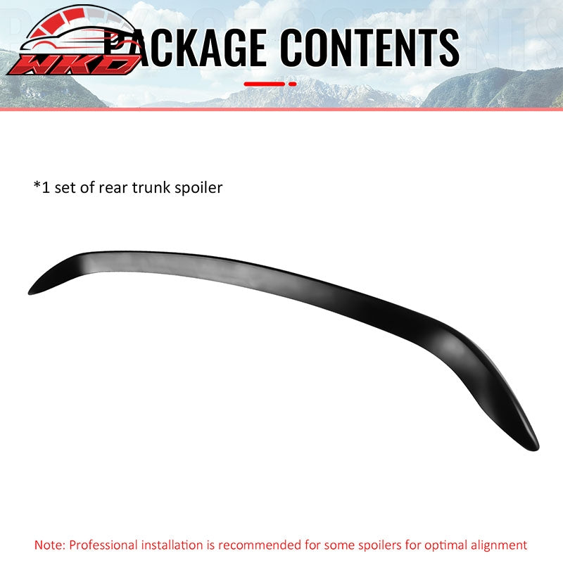 Fits 23-25 Porsche 718 Boxster Rear Trunk Lid Spoiler Wing Lip ABS Matte Black