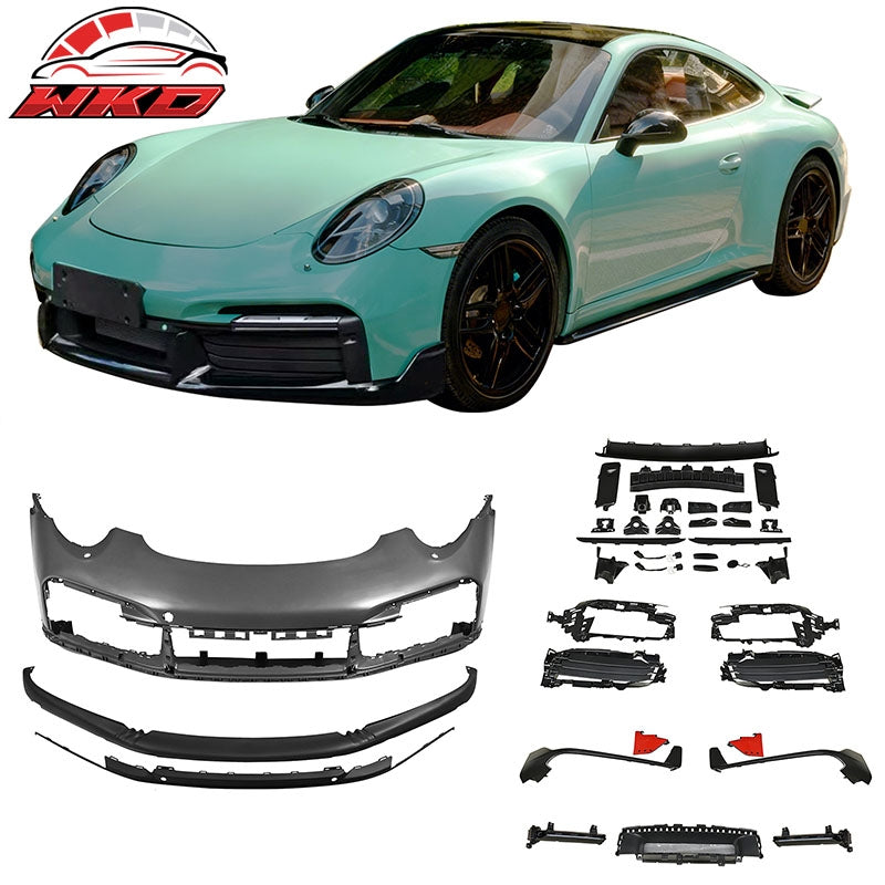 Wholesale For 12-19 Porsche 911 Turbo SD Style Front Bumper Cover + DRL Upgrade 991 to 992
