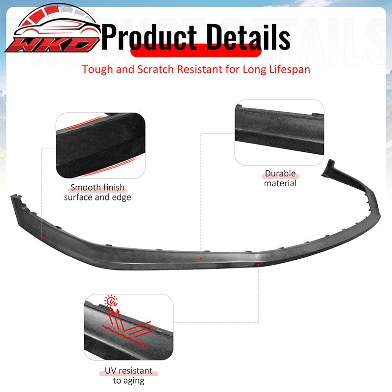 Fits 2016 Porsche 981 Cayman GT4 OE Style Front Bumper Lip Spoiler Unpainted PU