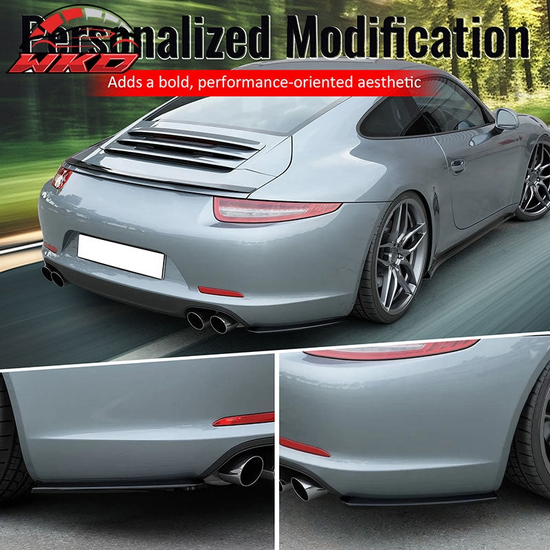 Wholesale 12-16 Porsche 991.1 911 MX Style Rear Bumper Aprons Splitters Unpainted PU - Wikond Auto