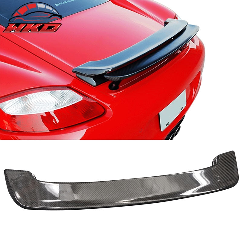 Fits 09-12 Porsche Boxster 987 JDM Style Trunk Spoiler - Matte Carbon Fiber