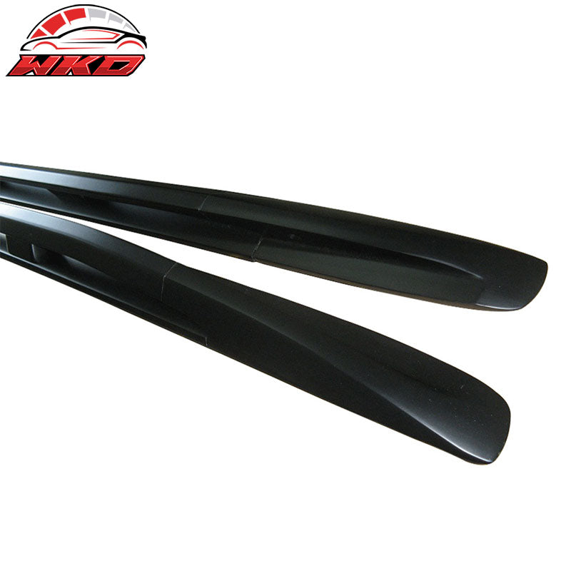 Fits 03-10 Porsche Cayenne OE Style Aluminum Roof Rack Side Rail Black 2Pc