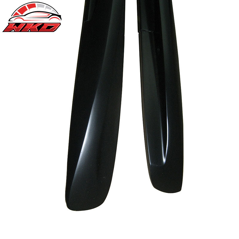 Fits 03-10 Porsche Cayenne OE Style Aluminum Roof Rack Side Rail Black 2Pc