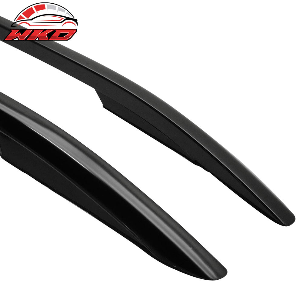 Fits 11-16 Porsche Cayenne OE Style Top Black Roof Rack Side Rail Aluminum