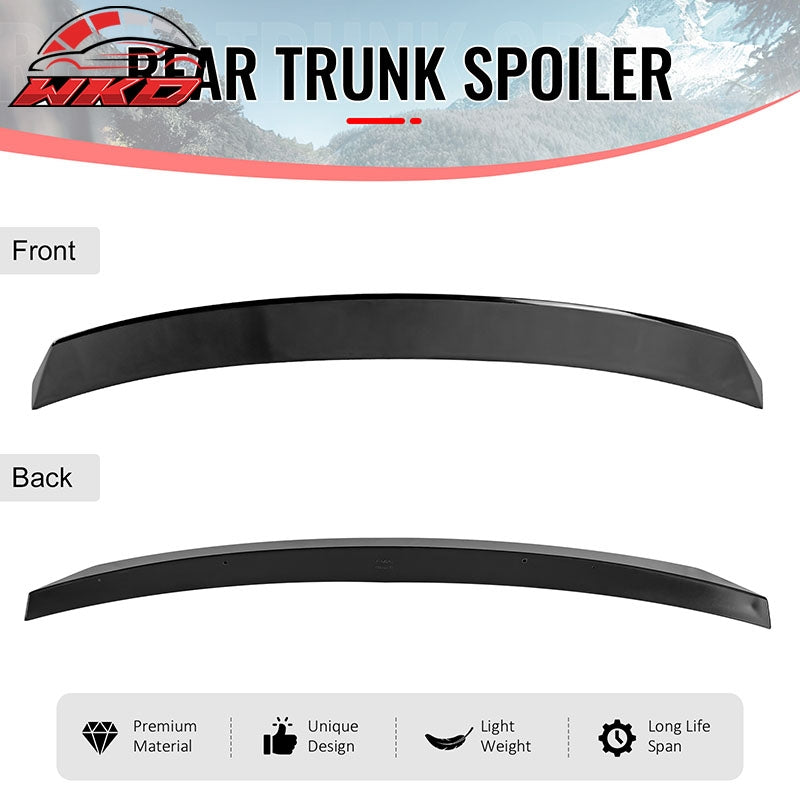 Fits 24-26 Porsche Panamera Duckbill Rear Trunk Lid Spoiler Wing Lip Gloss Black