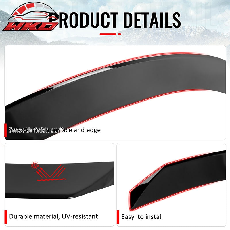 Fits 24-26 Porsche Panamera Duckbill Rear Trunk Lid Spoiler Wing Lip Gloss Black