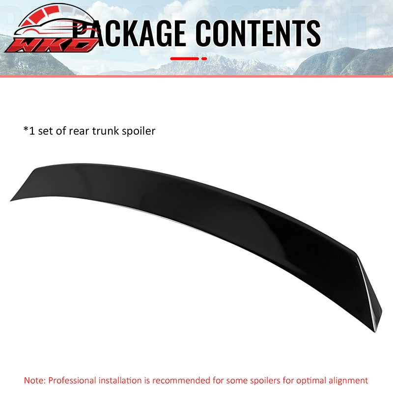 Fits 24-26 Porsche Panamera Duckbill Rear Trunk Lid Spoiler Wing Lip Gloss Black