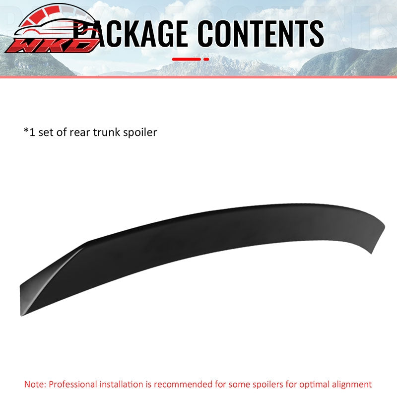 Fits 24-26 Porsche Panamera Duckbill Rear Trunk Lid Spoiler Wing Lip Matte Black