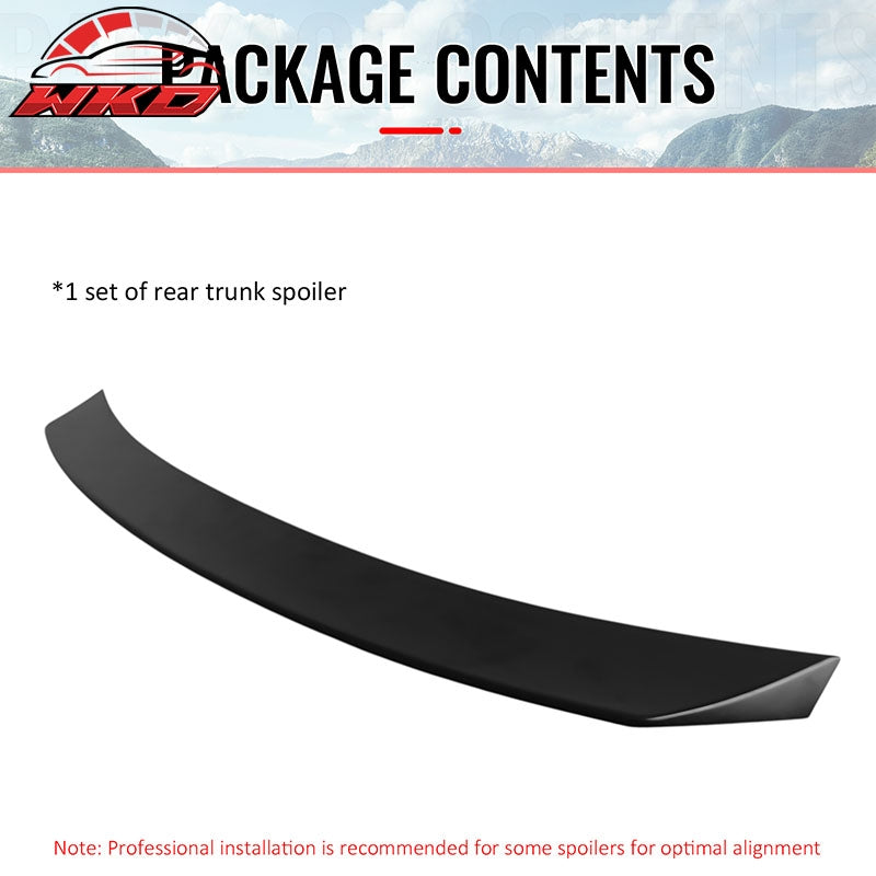 Fits 24-26 Porsche Panamera Duckbill Rear Trunk Spoiler Wing Lip Primer Black