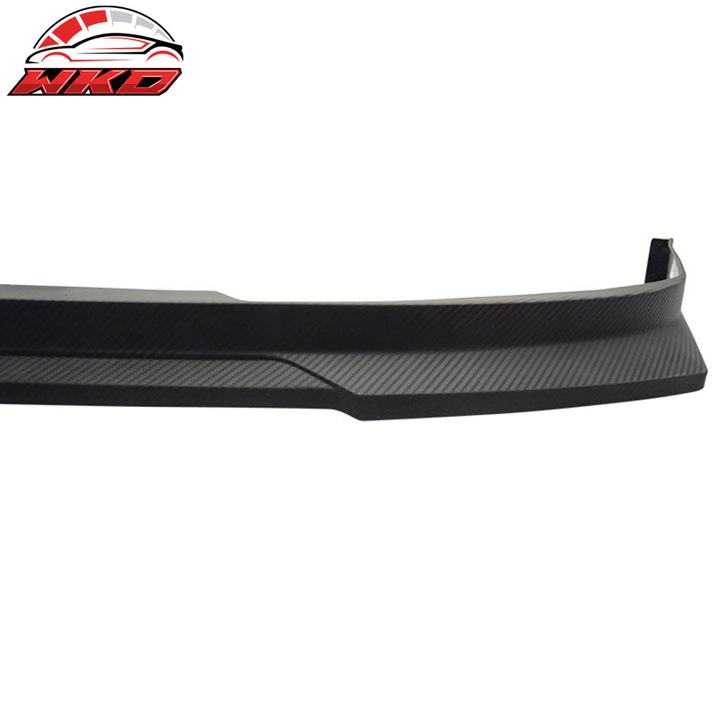 Fits 92-96 Prelude 2Dr HC1 Front Bumper Lip Matte Black PP Carbon Texture