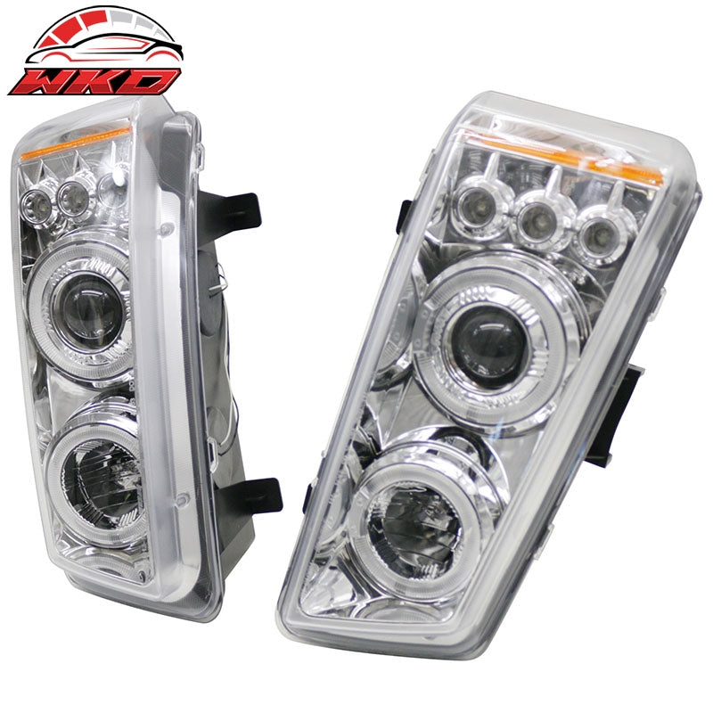 Projector Head Lights Lamps Fits 03-06 Chevy Silverado 2500 HD 3500& 07 Classic