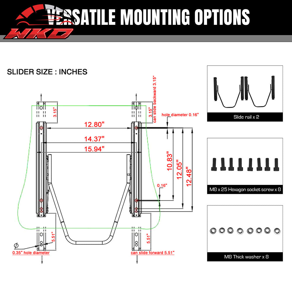 Universal Pair Reclinable Racing Seat Dual Slider Pink Pu&Carbon Leather Back