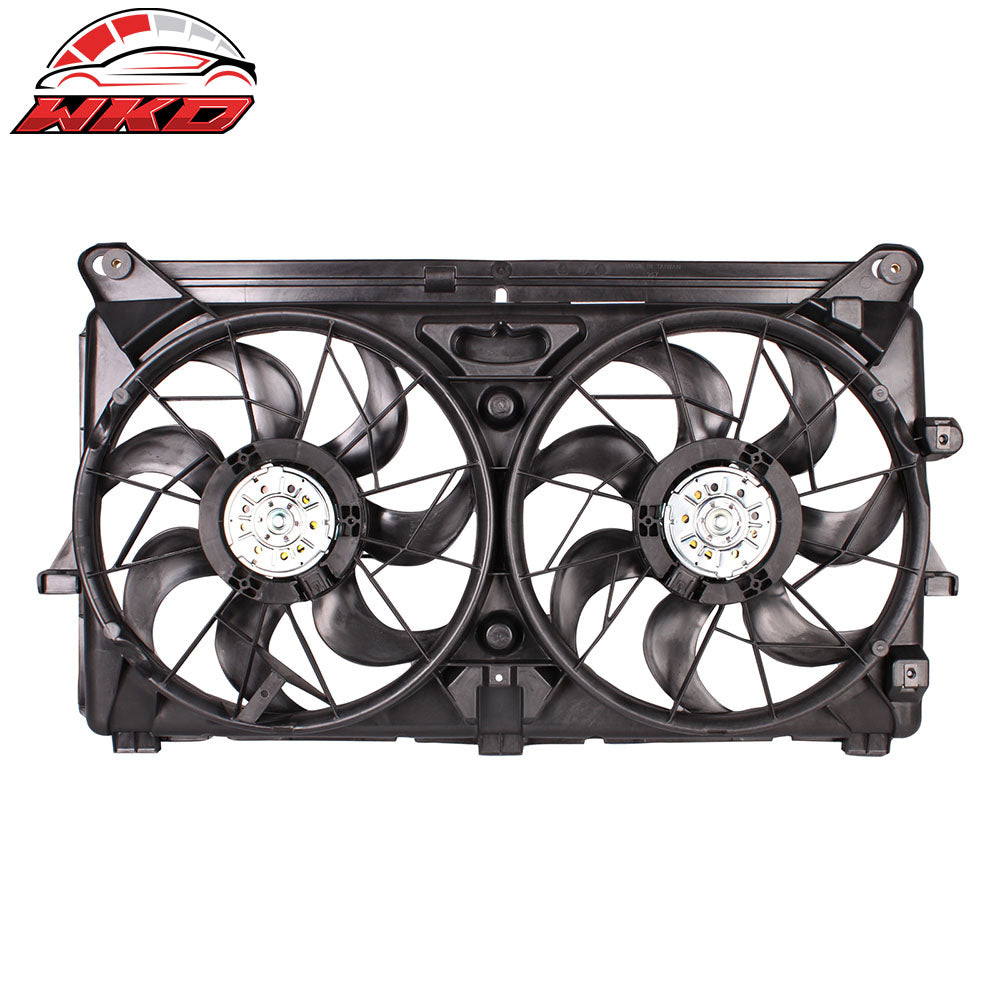 Fits 07-13 Chevy Silverado 1500 Sierra 1500 Radiator Dual Cooling Fan Assembly