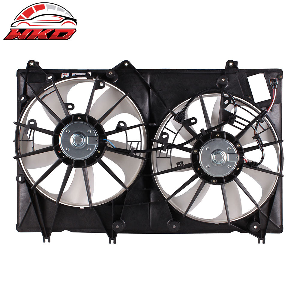 Fits 08-10 Toyota Highlander 2.7L/3.5L W/ Towing A/C Condenser Dual Cooling Fan