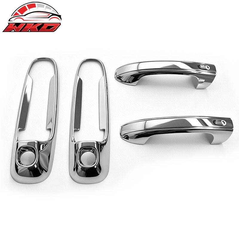 Wholesale 02-08 Ram 1500/2500/3500 4PCS Chrome ABS Door Handle Covers w/ 2 Keyhole