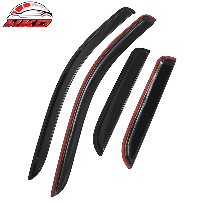 For 02-09 Ram 1500 2500 3500 Quad Cab 3D TPE Floor Mats Carpets + Window Visors
