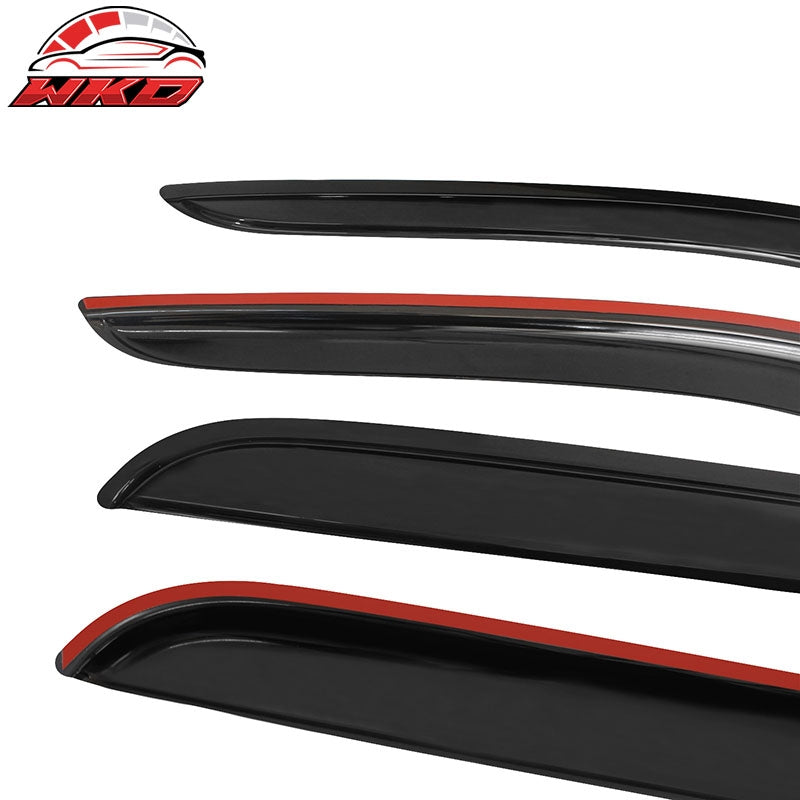 For 02-09 Ram 1500 2500 3500 Quad Cab 3D TPE Floor Mats Carpets + Window Visors