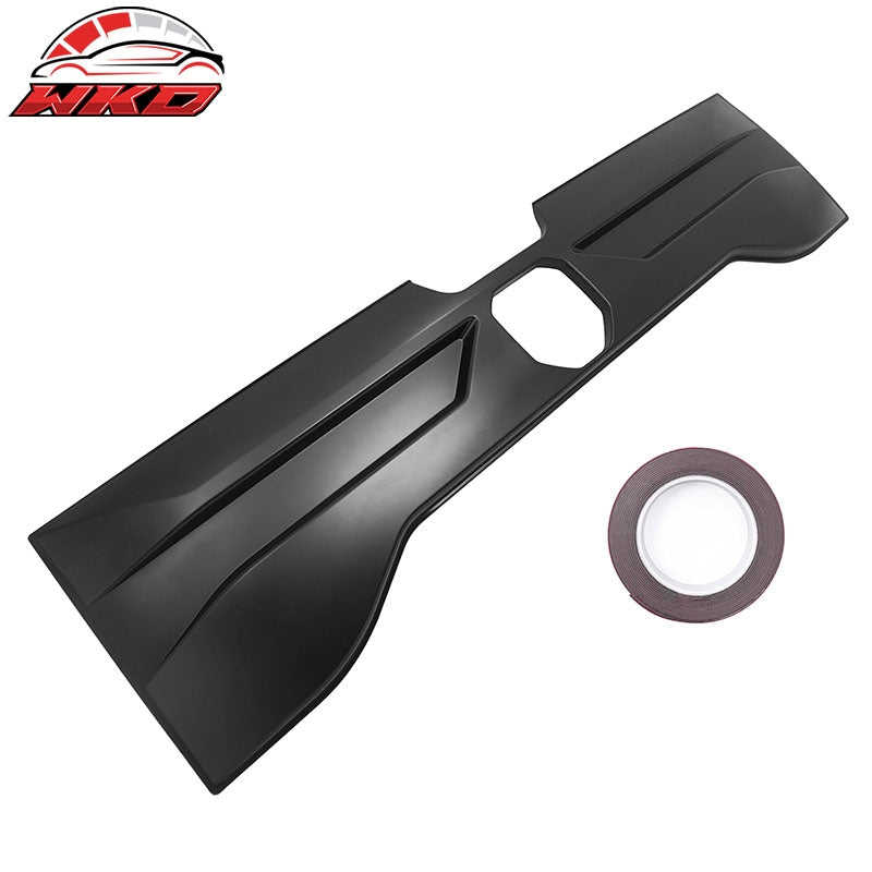 Fits 19-24 Ram 1500 IKON Style Tailgate Applique Panel Cover Matte Black ABS