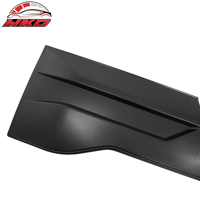 Fits 19-24 Ram 1500 IKON Style Tailgate Applique Panel Cover Matte Black ABS