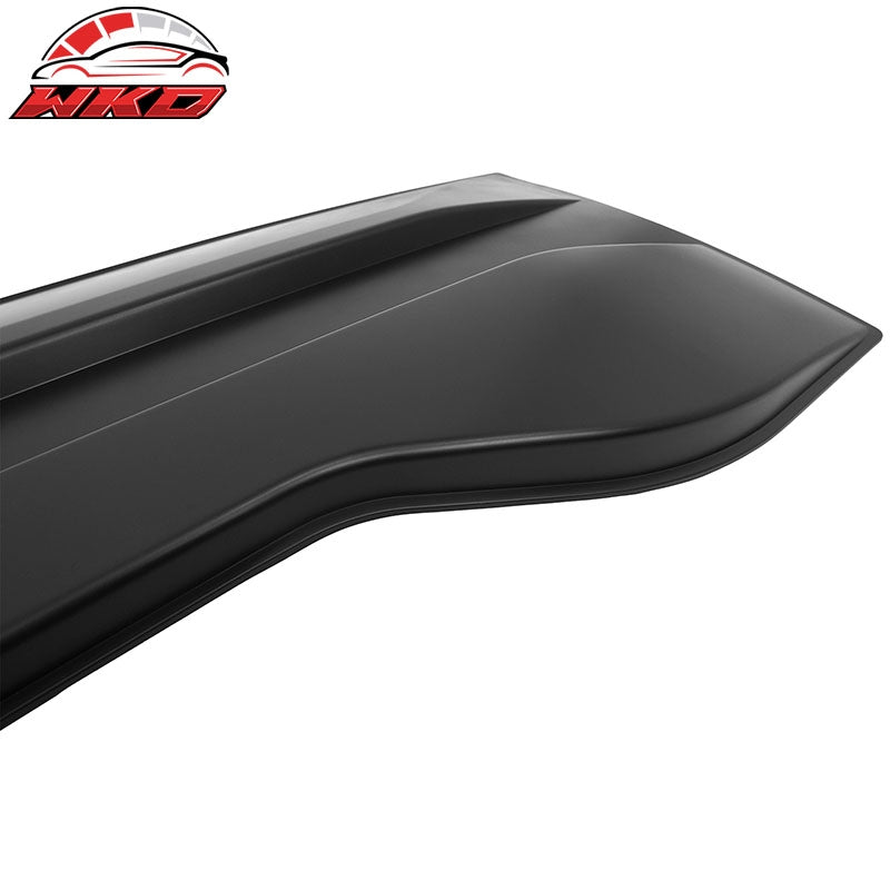 Fits 19-24 Ram 1500 IKON Style Tailgate Applique Panel Cover Matte Black ABS