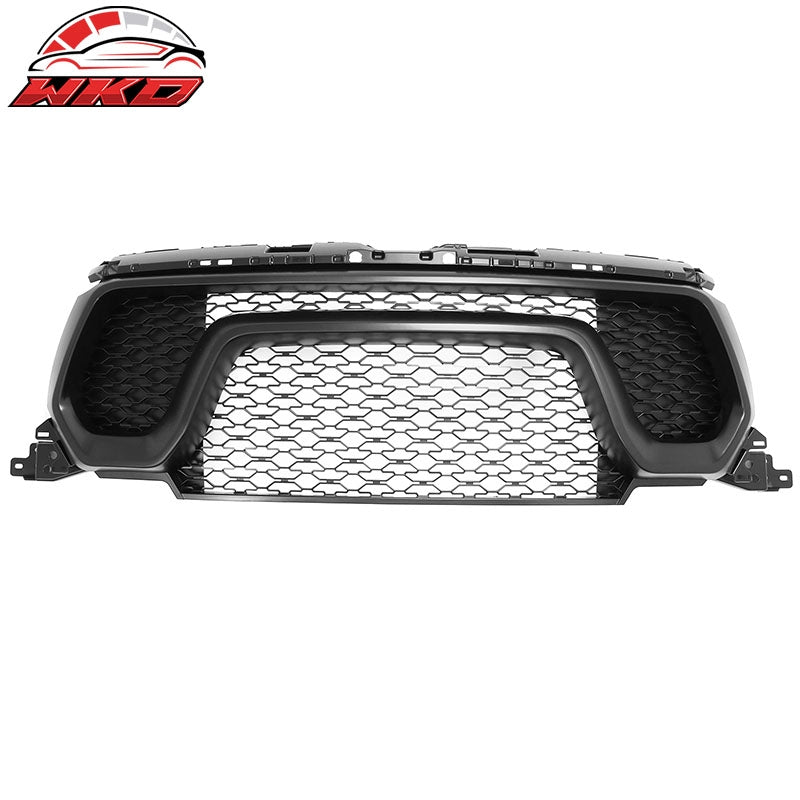 For 19-24 Ram 1500 Rebel OE Style Front Bumper Hood Grille Cover Matte Black ABS