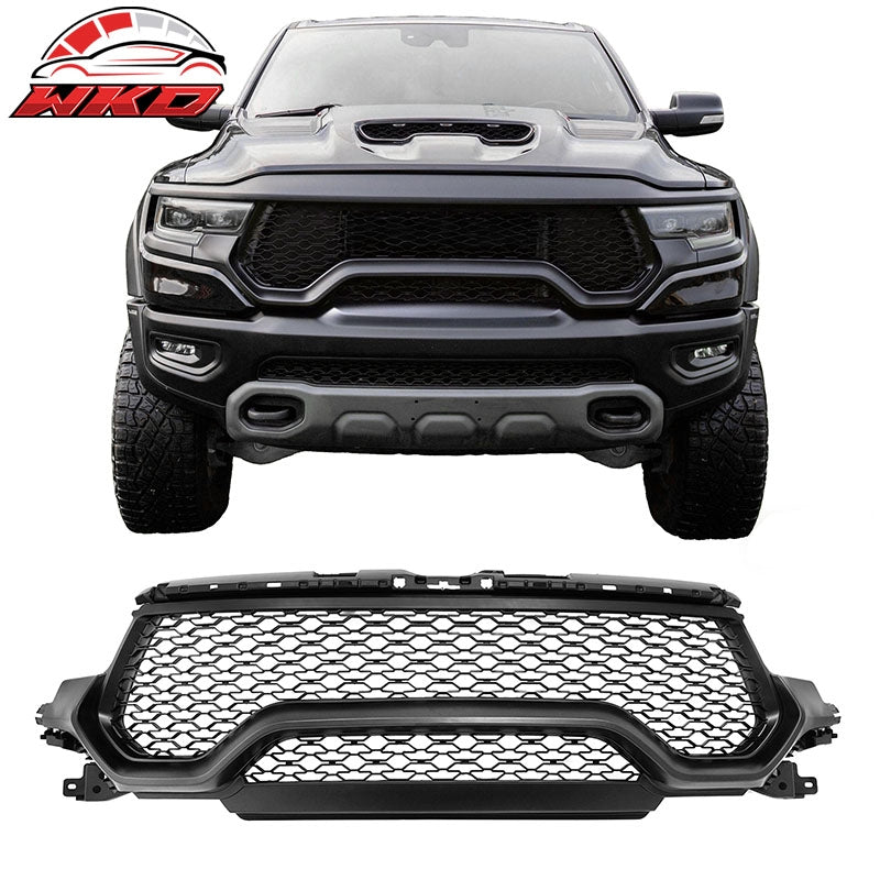 Wholesale 21-24 Ram 1500 TRX OE Style Front Grille Matte Black ABS W/O Camera Hole