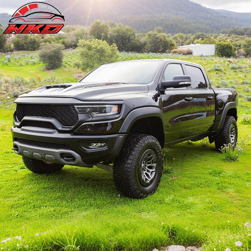 Fits 21-24 Ram 1500 TRX OE Style Front Grille Matte Black ABS W/O Camera Hole