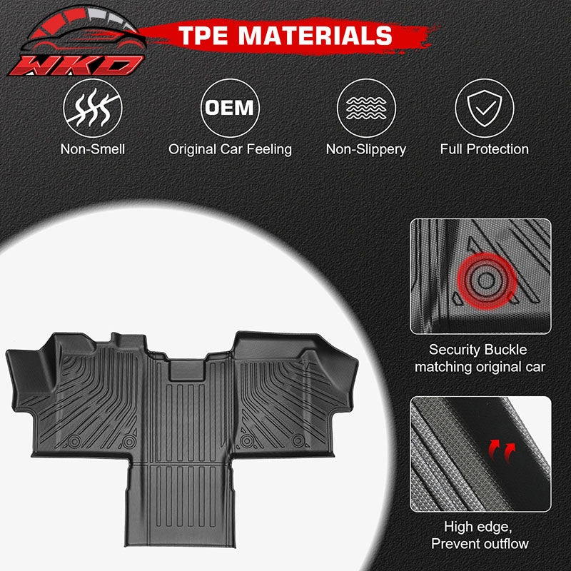 Fits 18-26 Ram ProMaster 1500 2500 3500 Anti-Slip Floor Mat All Weather Carpet