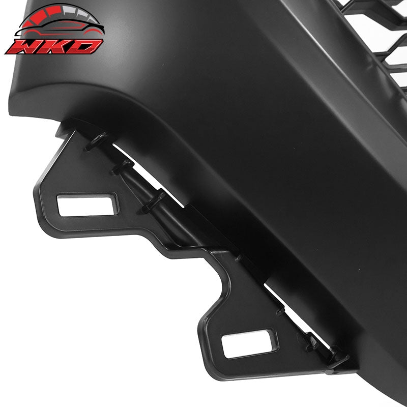 Fits 19-24 Ram 1500 Rebel Style Front Grille with Signal Lights Matte Black ABS
