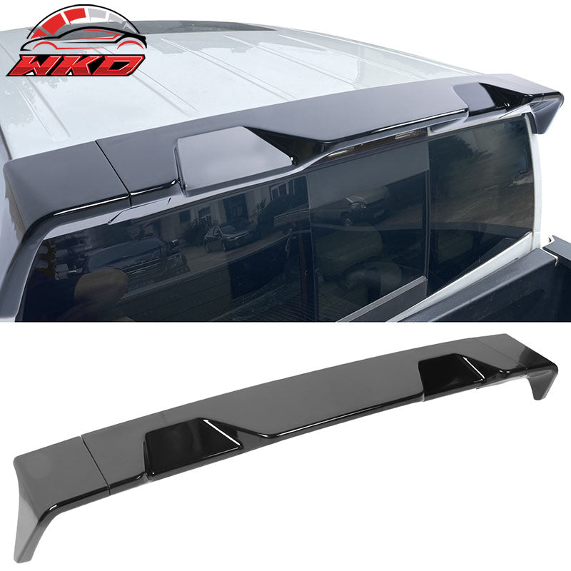 Fits 13-18 Ram 1500 All Cab & Bed Size IKON Style Roof Spoiler Gloss Black - ABS