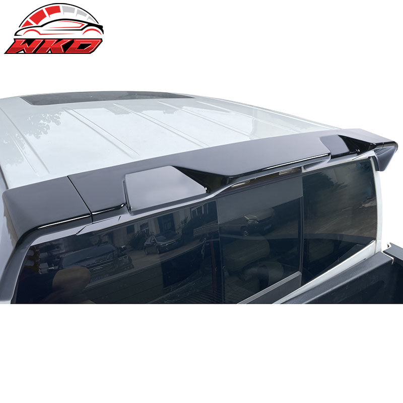 Fits 13-18 Ram 1500 All Cab & Bed Size IKON Style Roof Spoiler Gloss Black - ABS