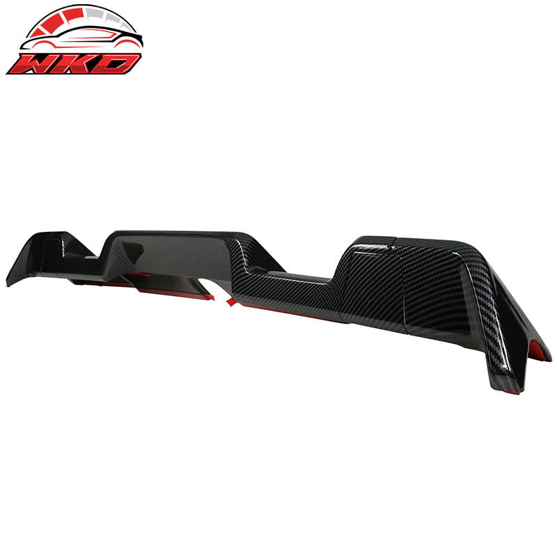 Fits 19-25 Ram 1500 All Cab & Bed Size IKON Carbon Fiber Print ABS Roof Spoiler