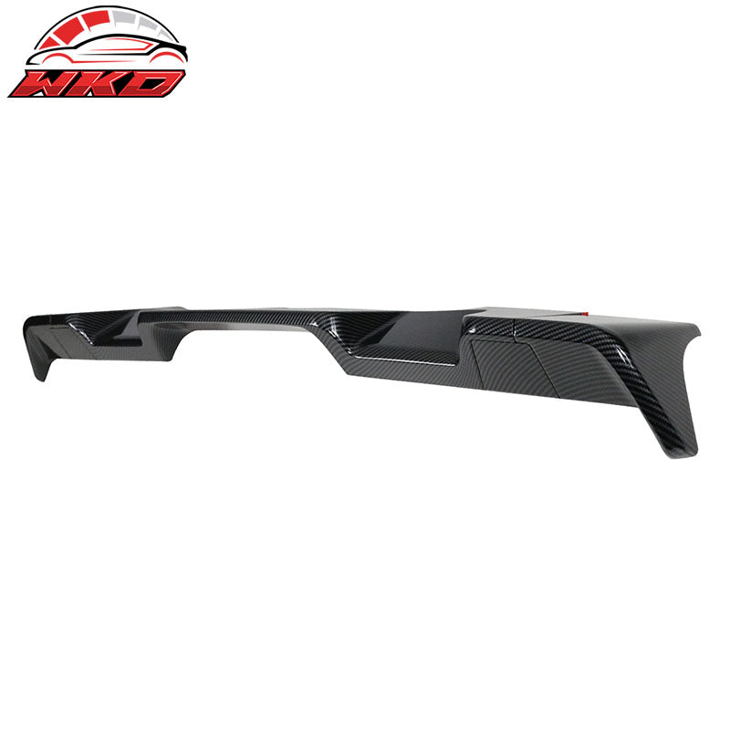 Fits 19-25 Ram 1500 All Cab & Bed Size IKON Carbon Fiber Print ABS Roof Spoiler