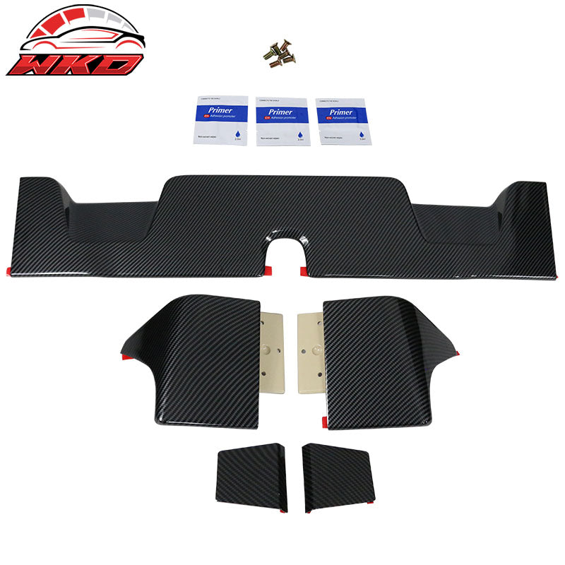 Fits 19-25 Ram 1500 All Cab & Bed Size IKON Carbon Fiber Print ABS Roof Spoiler