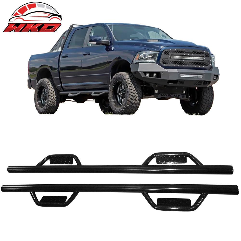 Fits 09-23 Dodge Ram 1500 2500 3500 Crew Cab Side Running Boards Nerf Bars