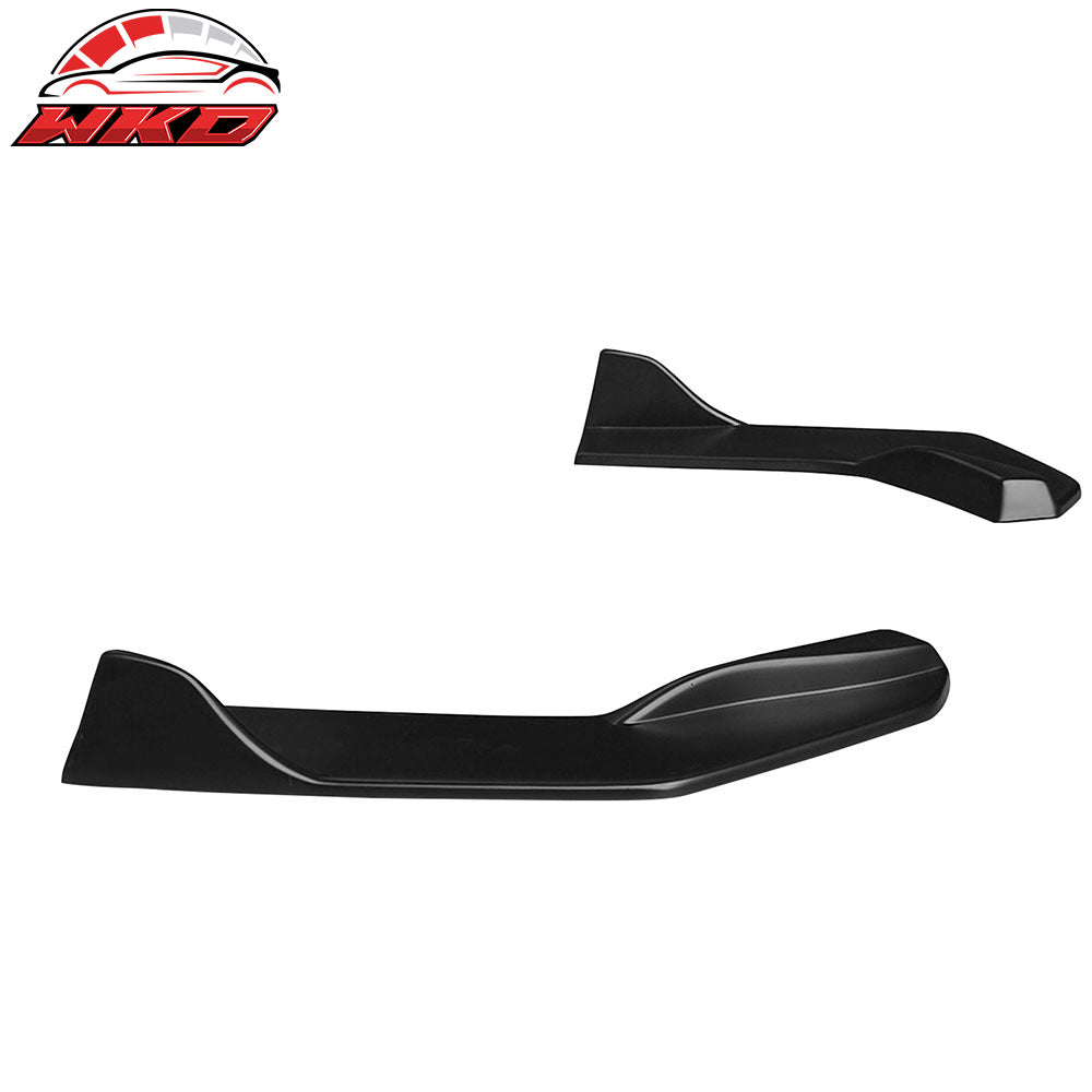 Fits 22-26 Toyota GR86/Subaru BRZ IKON Style Rear Bumper Aprons Matte Black ABS