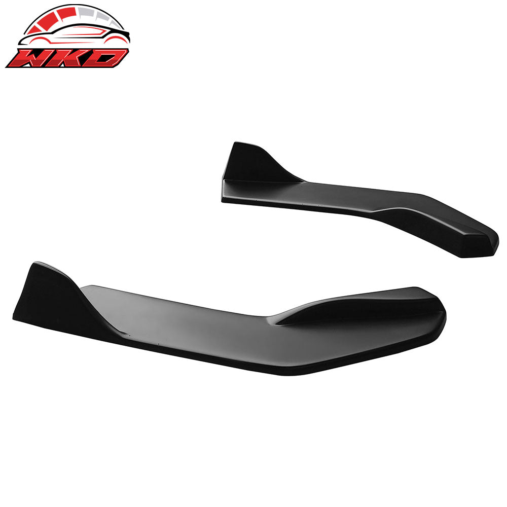 Fits 22-26 Toyota GR86/Subaru BRZ IKON Style Rear Bumper Aprons Matte Black ABS
