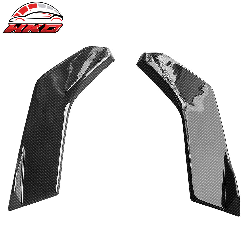 22-26 Toyota GR86/Subaru BRZ IKON Rear Bumper Aprons Carbon Fiber Print ABS | Wholesale
