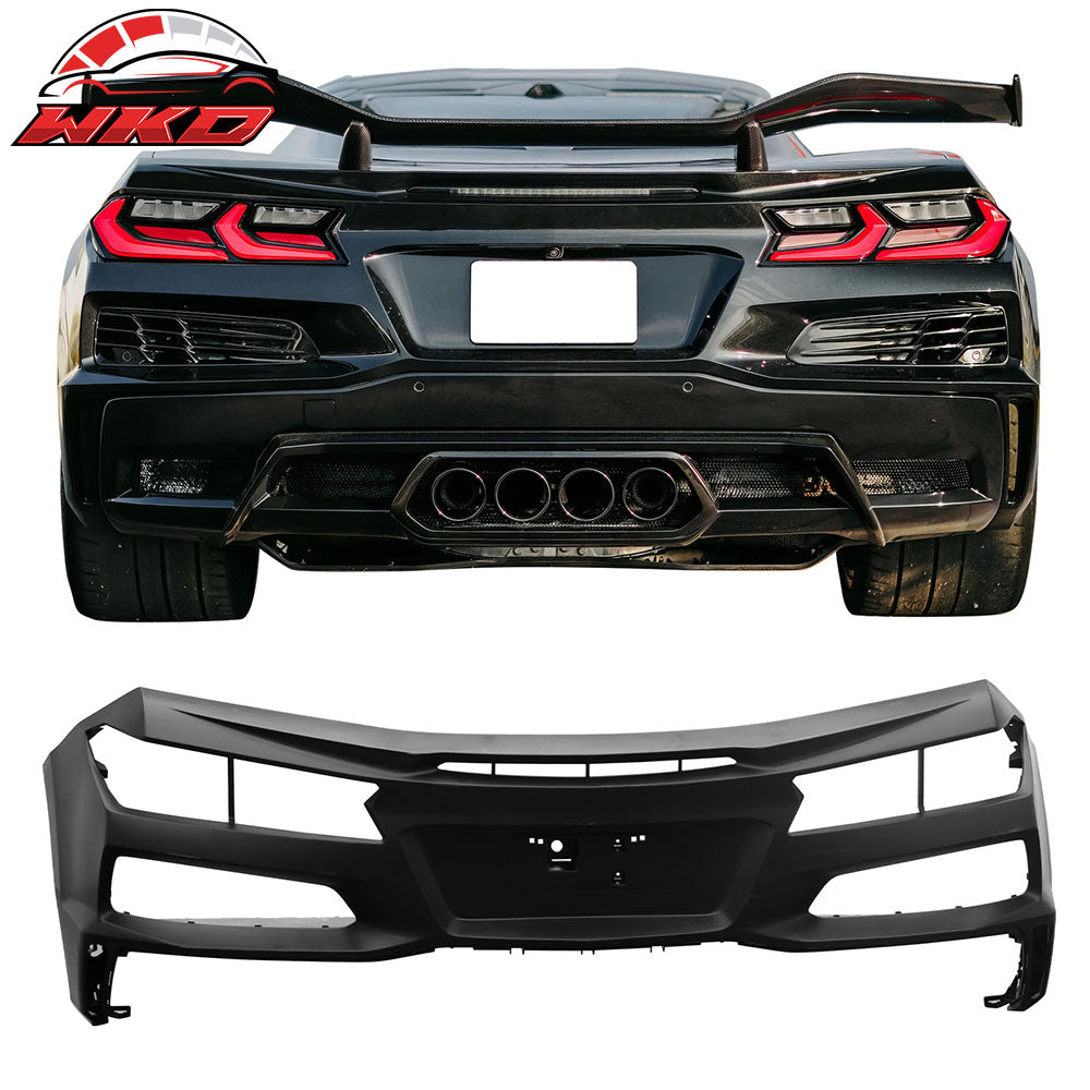 Fits 20-25 Corvette Stingray Z51 C8 Z06 Rear Bumper Cover Conversion Replacement