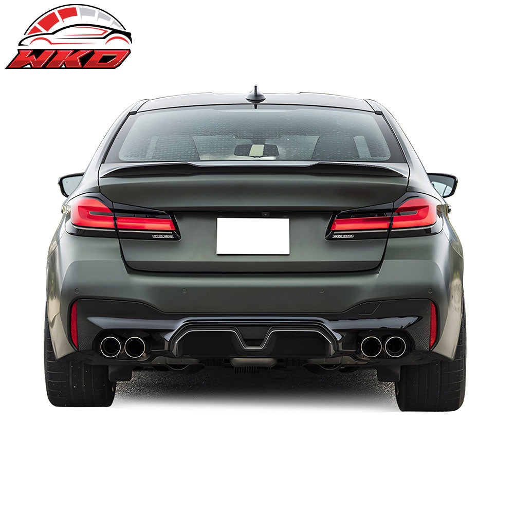For 17-20 BMW G30 G31 5-Series CS Style Rear Bumper Cover Conversion w/ Diffuser