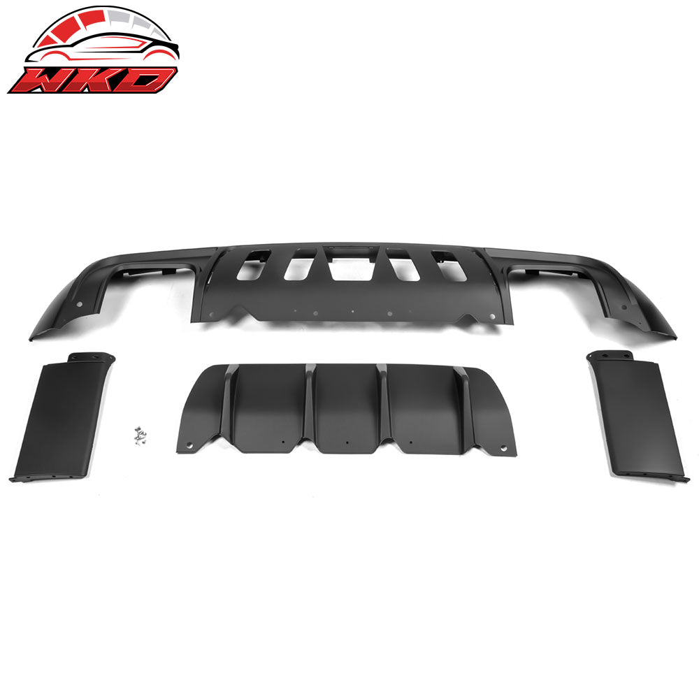 For 08-14 Dodge Challenger 2015+ SRT Hellcat Style Rear Bumper Cover V3 Diffuser